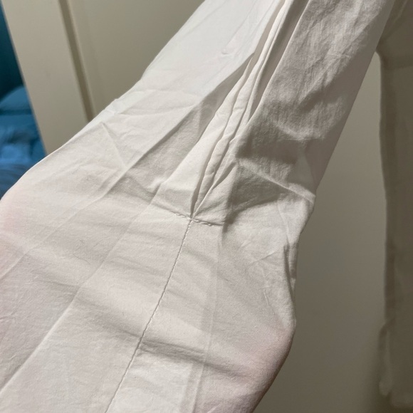 NWT PRIORY Cross Top in Light Poplin White Size S/M - Picture 7 of 8